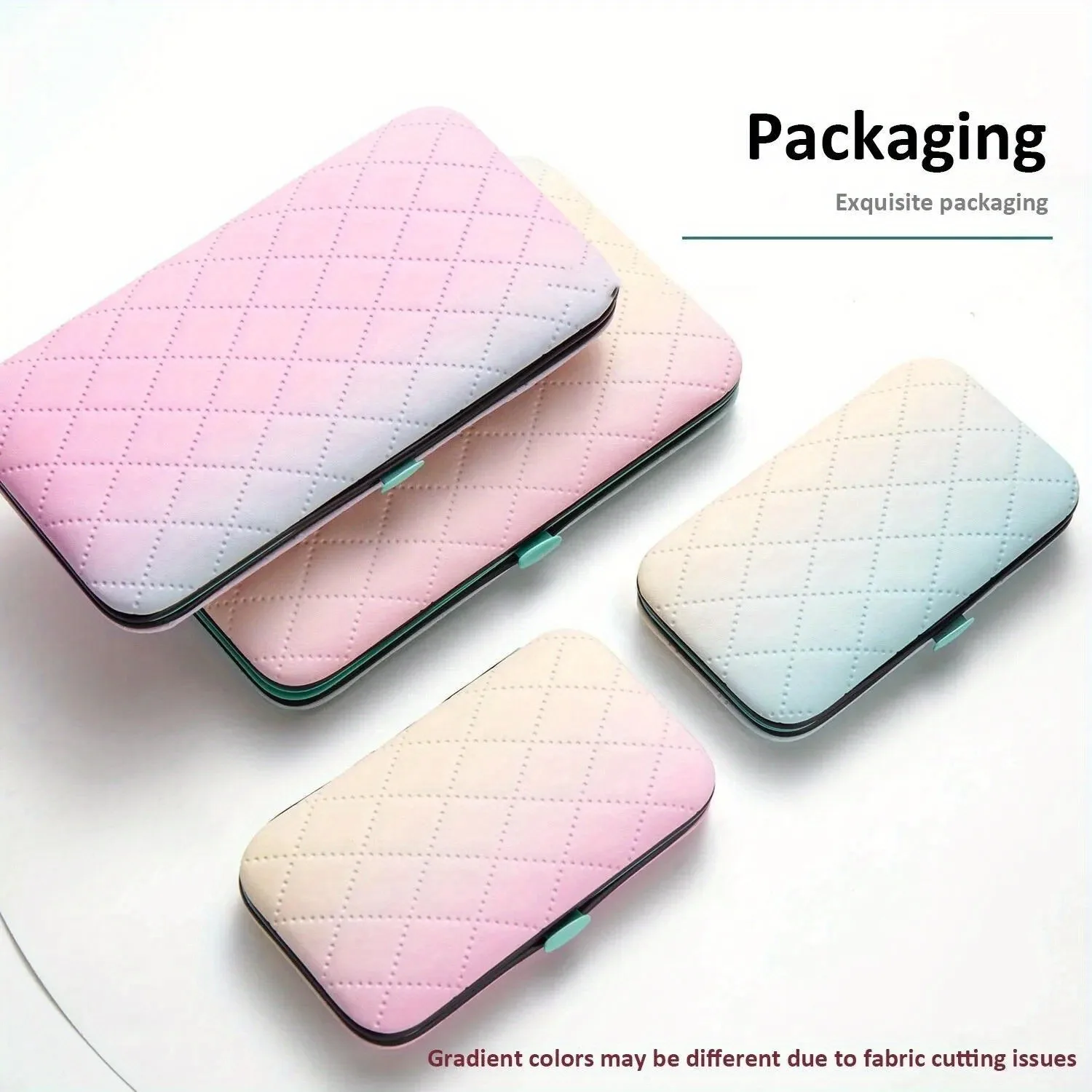 7/10/18pcs 매니큐어 세트 페디큐어 세트 손톱깎이 스테인레스 스틸 전문 네일 커터 도구 여행 케이스 키트