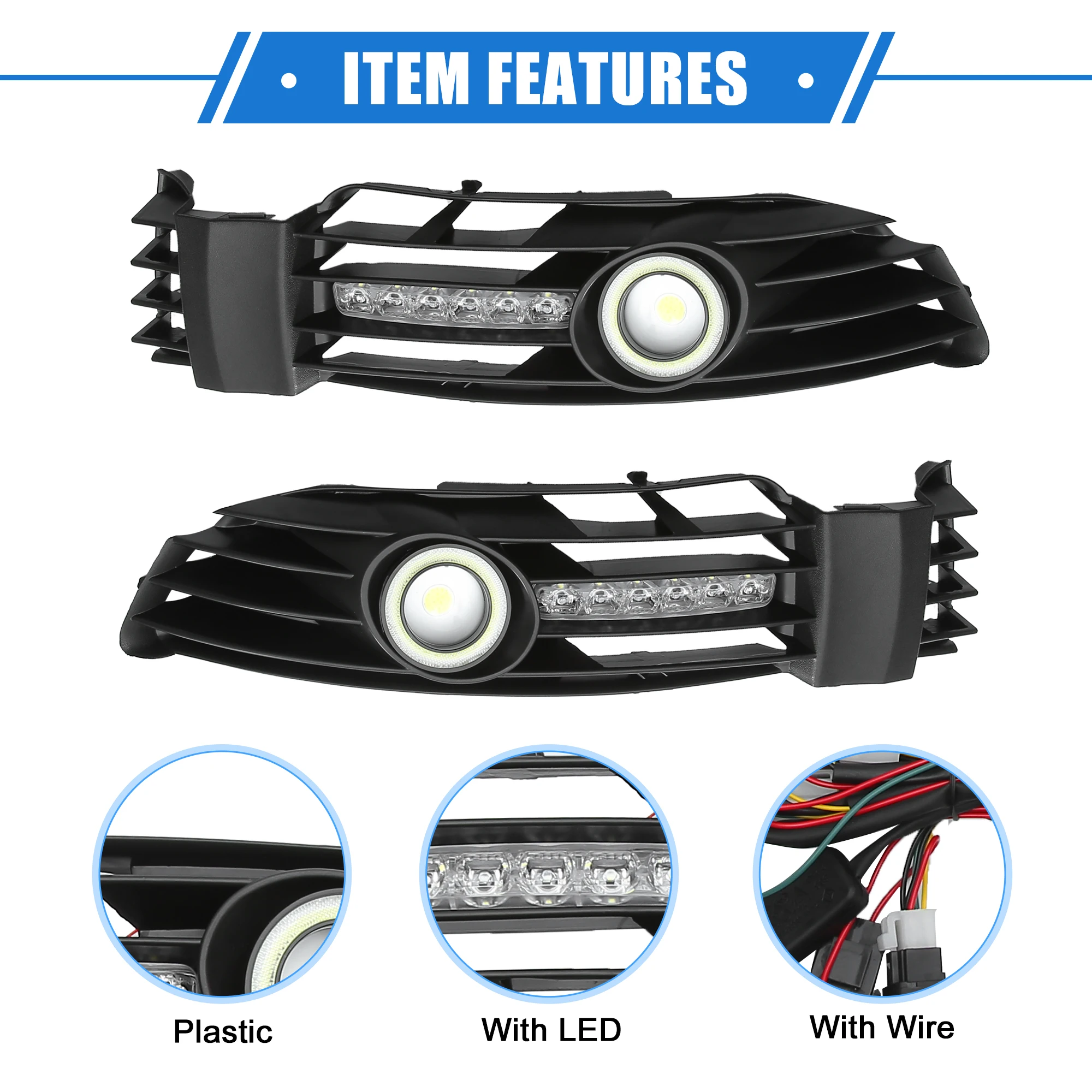 Uxcell   ׸ Ȱ ŰƮ, ٰ ĻƮ ȣȯ, 1.8L 2003-2005  öƽ , LED 