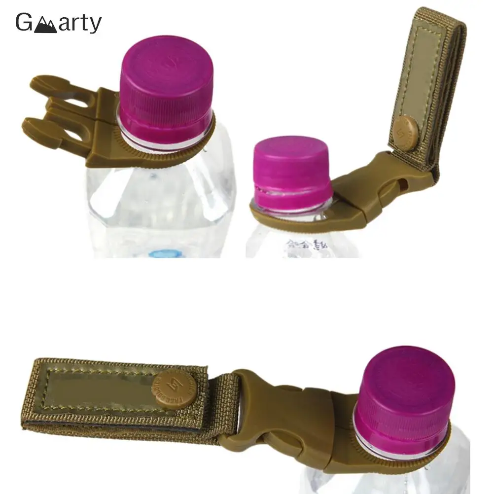 1pc Tactical Military Water Bottle Hanging Buckle Outdoor Tactical Hanging Strap Key Hook Clip Clamp Buckle Nylon Webbing Belt