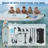 11ft Inflatable Paddle Board, Inflatable Stand Up Paddleboards with Premium SUP Accessories,  450lbs Capacity, with Camera Mount