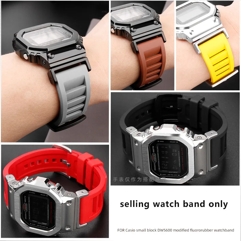 Rubber Strap For Casio G-SHOCK DW-5600 GW-M5610 GW-B5600 GA-2100