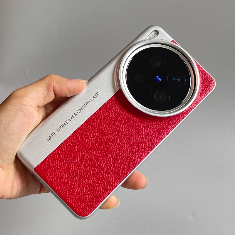 Enhanced Leather Shockproof Bumper Case - Skin-Friendly Protective Cover Shell