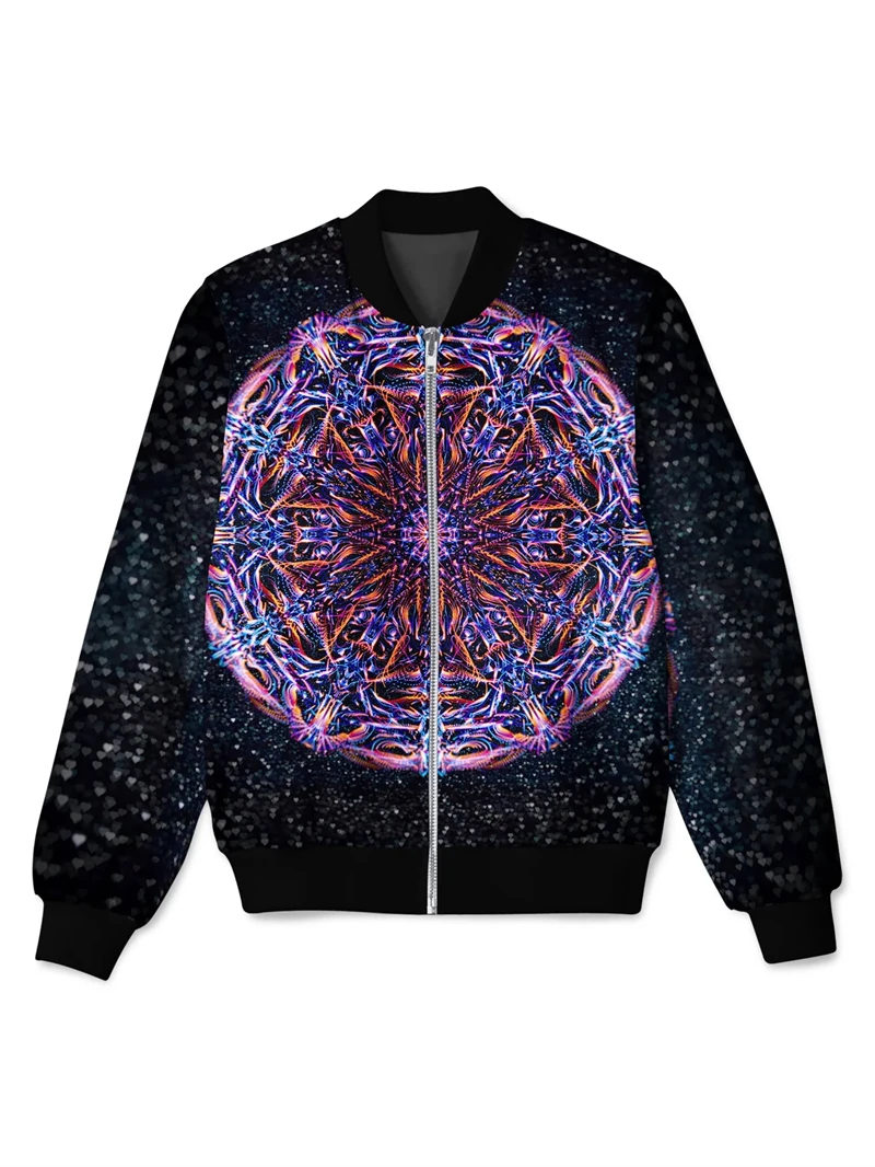 2024 neue Männer/Frauen 3d bedruckte Jacke Mode Raumschiff drucken Reiß verschluss Jacke lässigen Mantel losen Mantel für Kinder Outdoor-Sport bekleidung – Detail 2