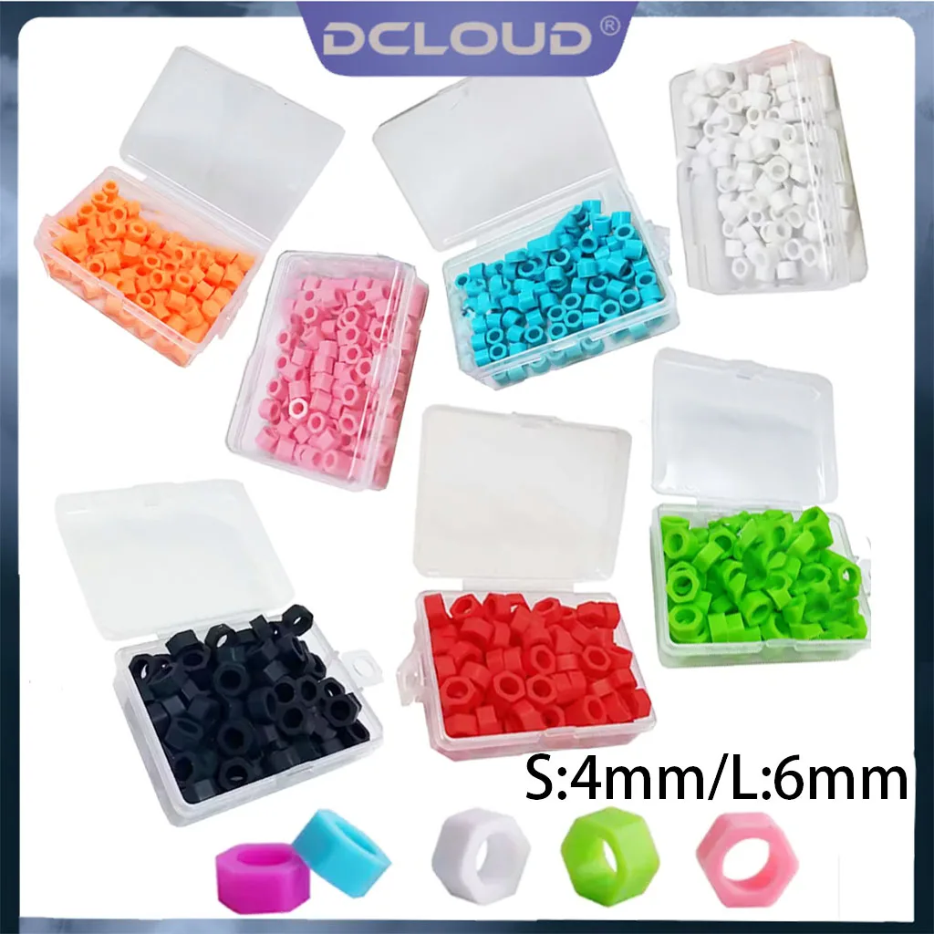Airgoesin 40pcs Dental Code Rings Silicone Color Code Instrument Rings For Instruments With A Box