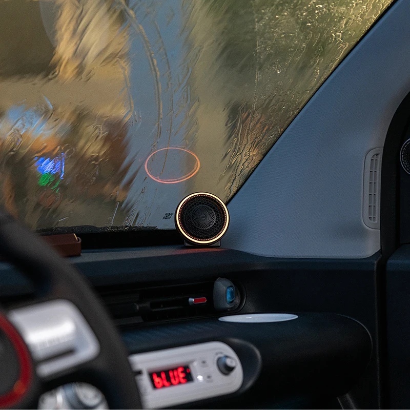 2pcs RGB atmosphere light car audio modified mid-range speaker 2.8-inch HIFI mid-range and high-range full-range speaker
