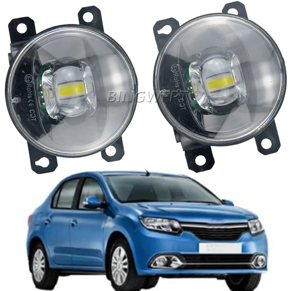 

BINGWFPT Автомобиль H11 фонарь с линзами, противотуманные фары, дневные ходовые огни, противотуманные фары для Renault Logan 2004-2015, противотуманные фары высокого качества