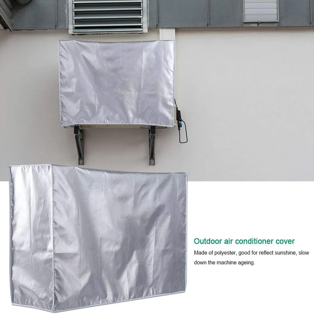 

1Pc Air Conditioner Outdoor Unit Dust Cover Roof Machine Cover Hanging Air Conditioning Protection Rainproof Dustproof Covers