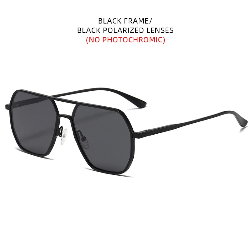 Vintage Photochromic Polarized Sunglasses - Fashionable Anti-Glare UV400 Shades