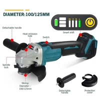 Podofo 125mm M14 meuleuse d'angle sans brosse Machine de découpe électrique portable maison polissage outils électriques pour Makita 18V batterie 5