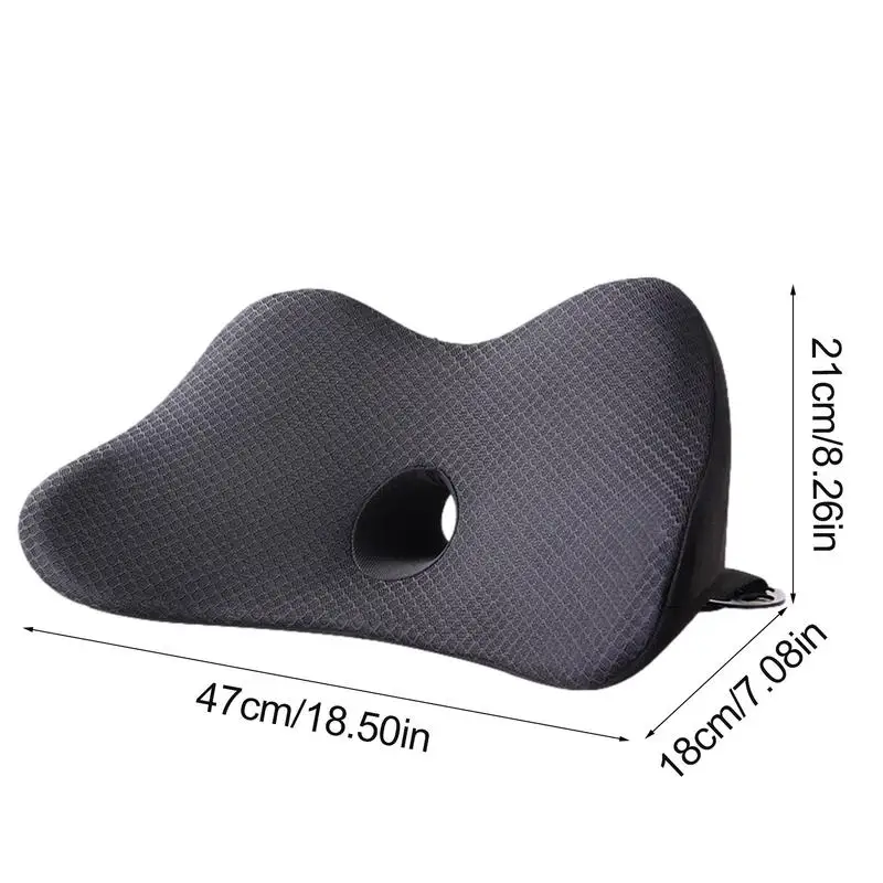 Car Seat Lumbar Support Driver Seat Memory Foam Cushion Lightweight Wedge Cushion For Road Trip Driving Protection Waist