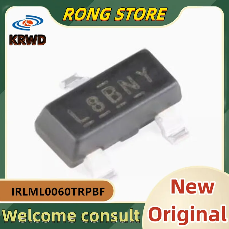 

50PCS L8BNY LB8NY New and Original Chip IC SOT23-3 IRLML0060TRPBF IRLML0060TRPB IRLML0060TRP IRLML0060TR