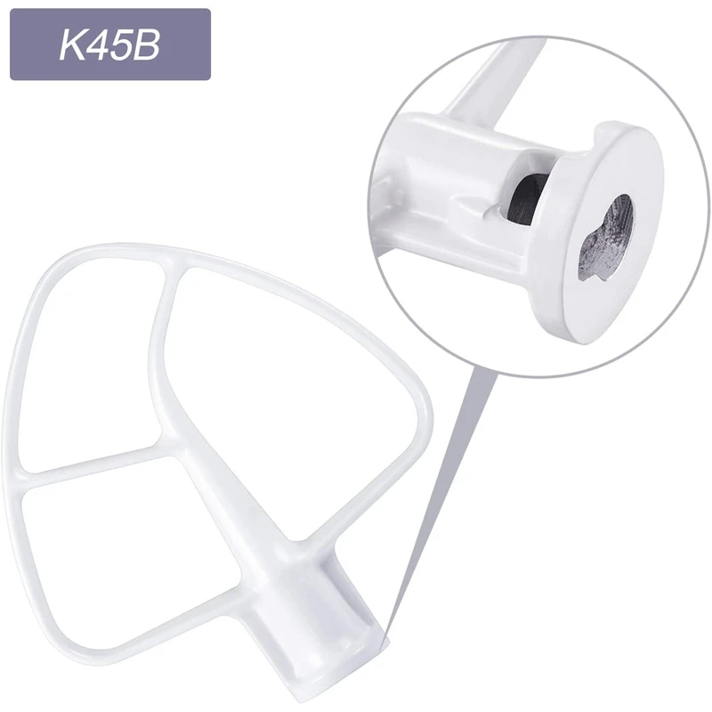 Blender Kit for K45DH Dough Hook,K45WW Wire Whip,K45B Coated Flat Blade Scraper,3 Pcs Bowl Vertical Mixer Repair Kit