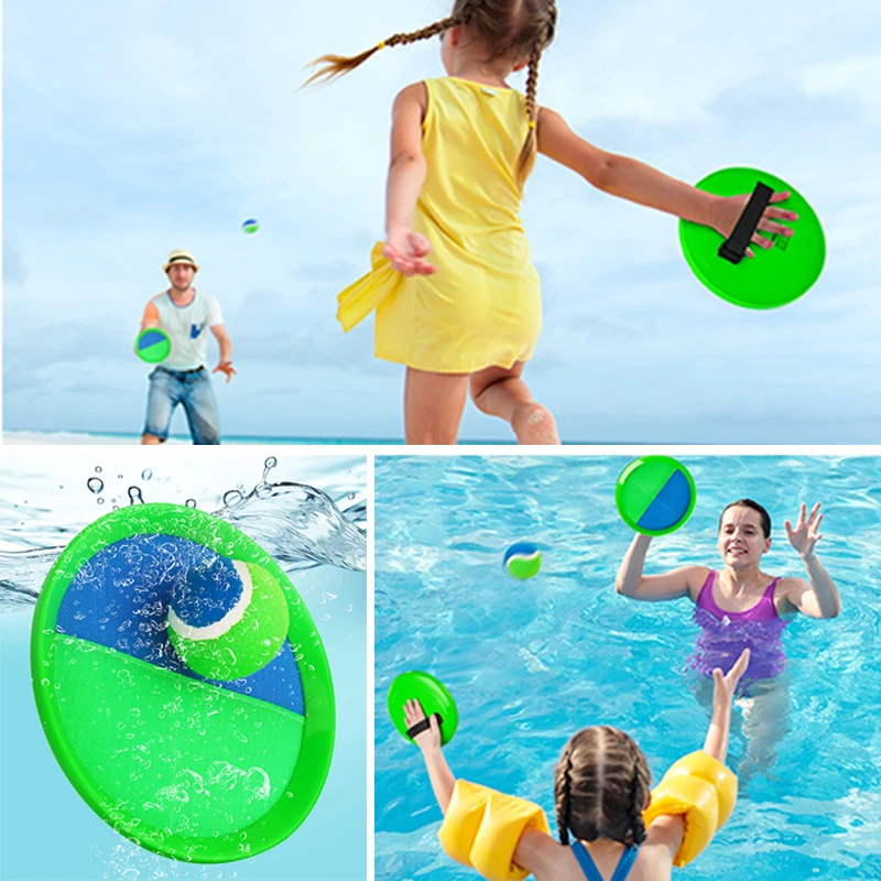 Children’s Toss & Catch Ball Game Sticky Ball Sports Toy for Summer Outdoor Beach Fun Multiplayer Parent-Child Interaction Gift Beach games & Inflatables Beach Toys and Leisure Accessories