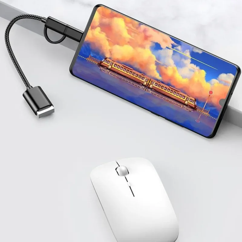 2in1 USB OTG Adapter Cable USB Female To Micro USB Male Converter Otg Adaptateur Un Câble