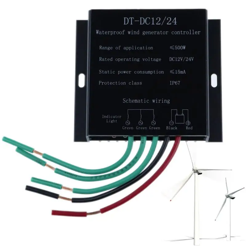 

Wind Power Charge Regulator Mini Wind Turbine Generator Controller IP67 Waterproof Universal Wind Turbines Generator Charge