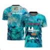 Tie Dye Elements Fashion Tennis T-Shirt Summer Men's Outdoor Sports Short Sleeve Suitable for Running and Fitness Sportswear Top 1