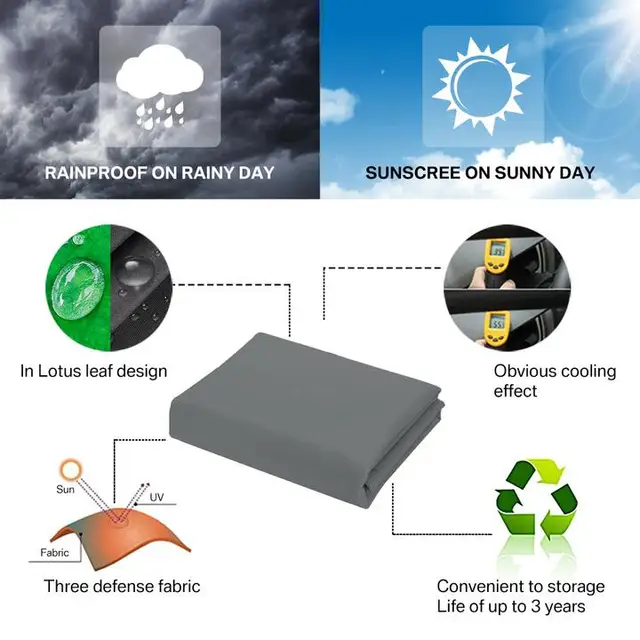 2M 5 M Uv Protection Sun Shelter Oxford Szövet Kültéri Napvédő Árnyékos Vitorlák Nettó Előtetők Udvar Kert Téglalap Alakú Árnyék Vitorla - Image 4