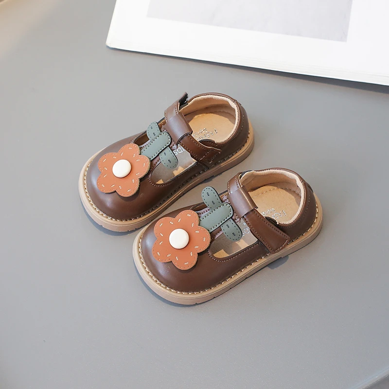 Small Children Baby Walking Shoes 0-6 Years Old Flowers Girls Single Shoes Spring Fall Non-slip
