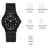 YIKAZE Exam Watch Silicone Strap Simple Women Watch Student Ladies Quartz Wristwatch Waterproof Round Small Dial for Women 6