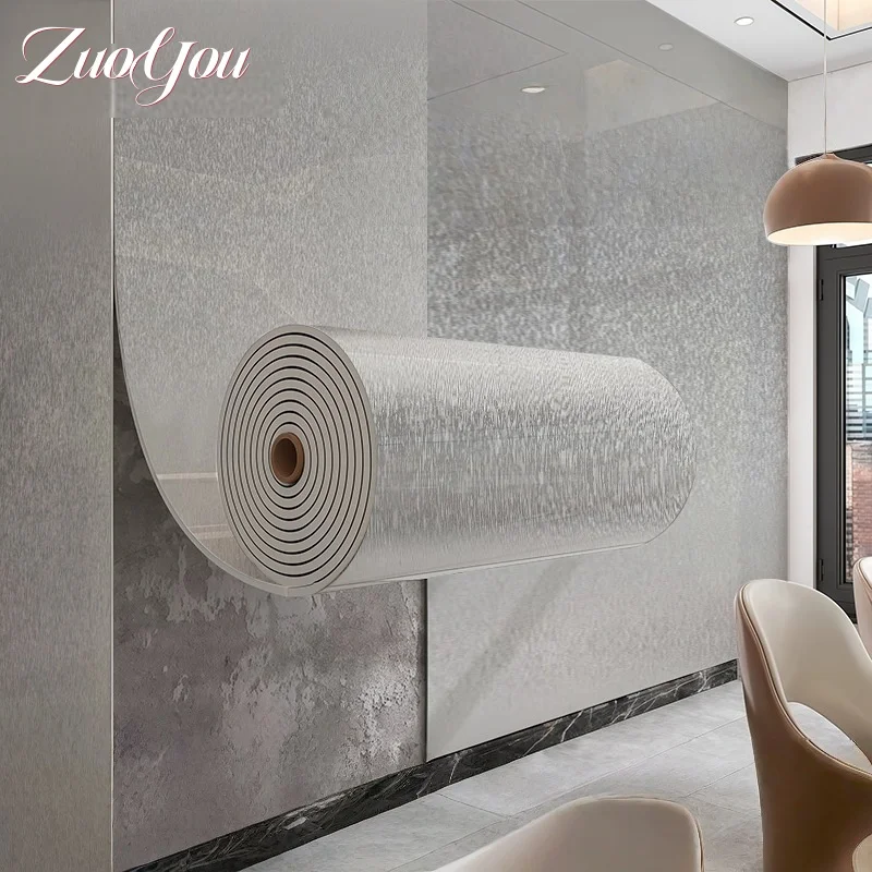 แผ่นผนังติดเอง PVC ลายหินอ่อนหรูหรา สำหรับห้องครัว ห้องนอน แผ่นปิดผนังแบบลอกและติด วอลเปเปอร์สติ๊กเกอร์ติดผนัง ของตกแต่งบ้าน 1