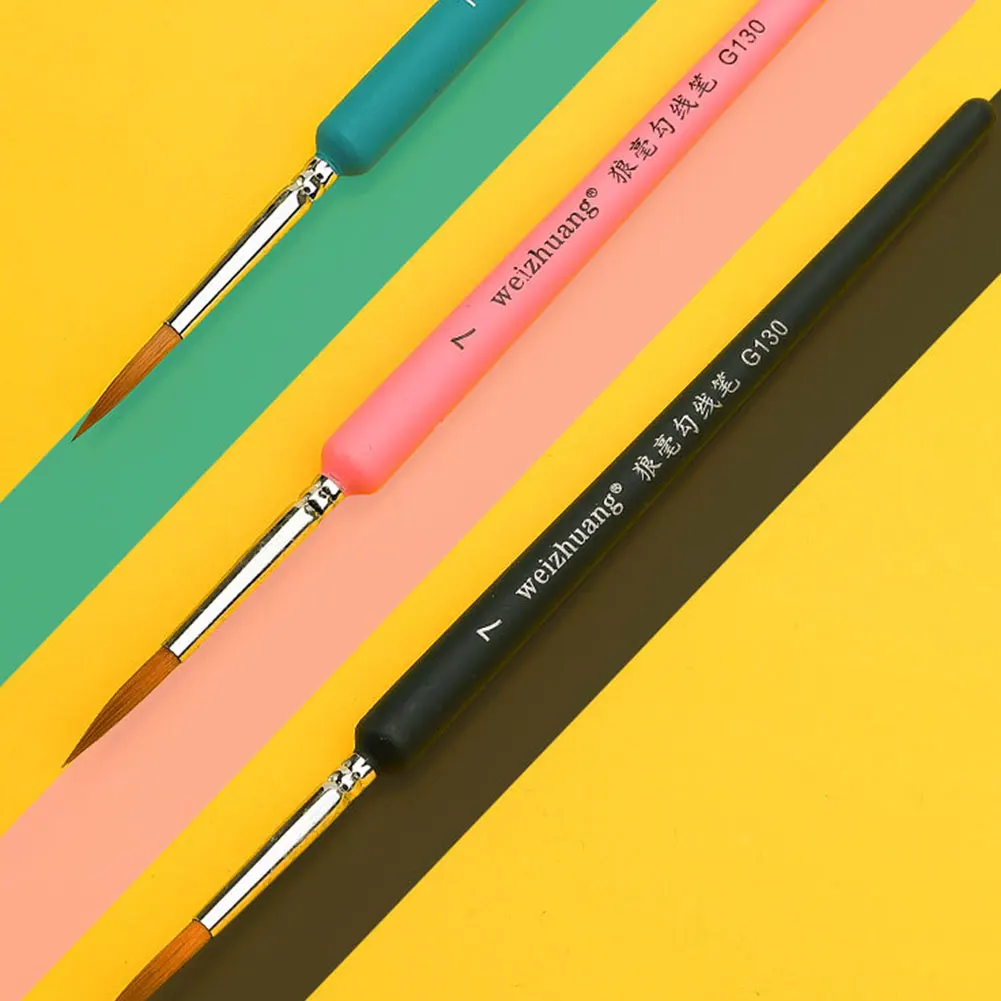 미니어처 페인트 브러쉬 아트 페인팅 브러쉬 세트 디테일링 페인트 브러쉬 족제비털 구아슈 수채화 유화용 아티스트용