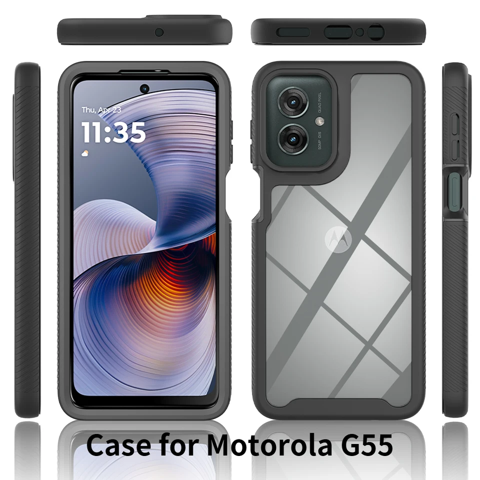 Custodia per Motorola G55, antiurto [ultra sottile] resistente ai