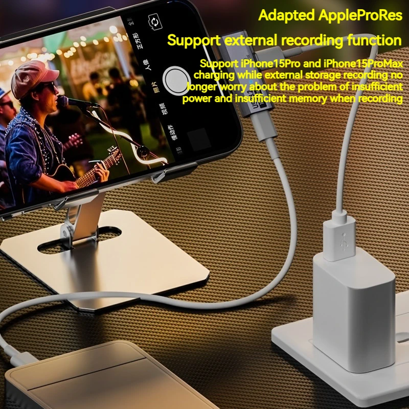 2IN1 USB Type C Adapter PD To USB C OTG Data Transfer 100W Fast Charging Converter for Phone Tablet Macbook Hard disk Earphone