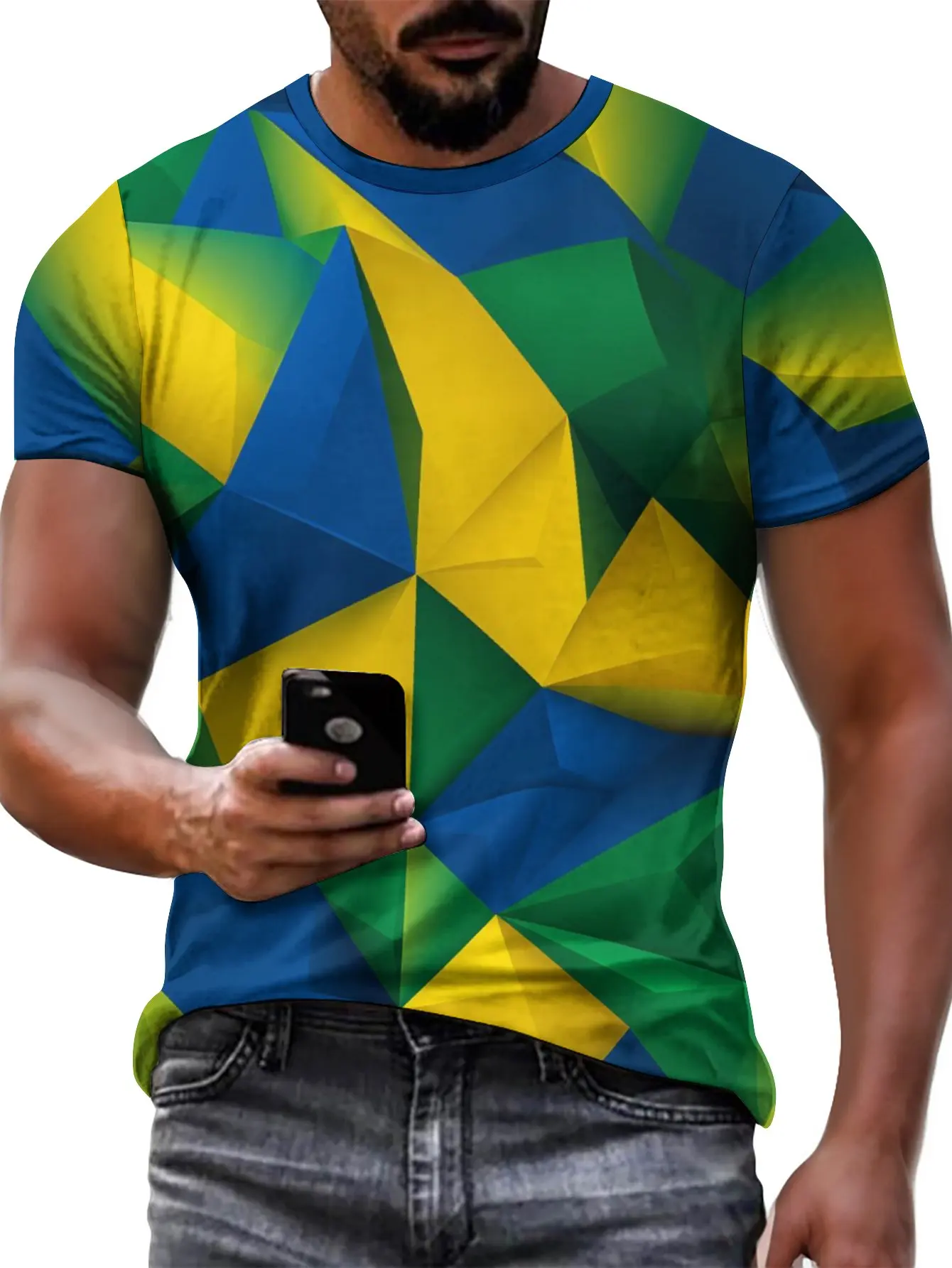 

2024 new in tops & tees 3D printed men's short sleeve T-shirt mens clothing graphic t shirts
