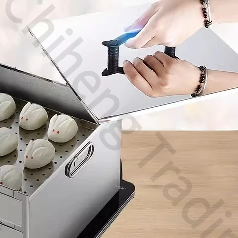 304 Stainless Steel Small Household Two-layer Rice Noodle Machine Multifunctional Mini Steamer 5