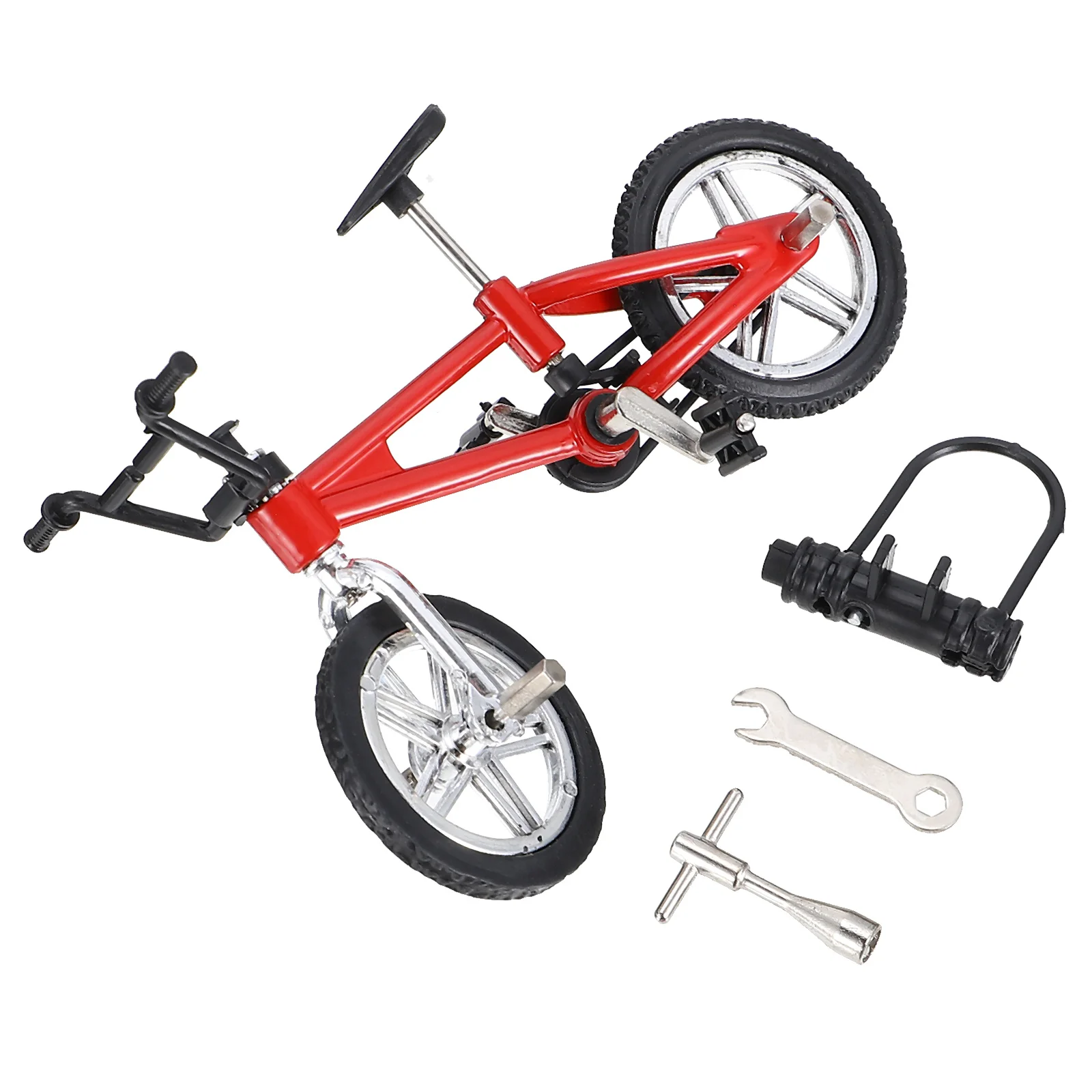 

Lioobo Miniature Toys Metal Finger Bike Mini Mountain Bike Finger Toys Game Finger Bmx Set Diy Gift Decoration Birthday