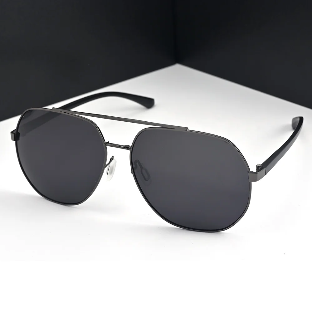 Vazrobe 160 mm übergroße polarisierte Sonnenbrille, männliche photochrome Sonnenbrille für Männer, große große Transistionslinse, Chamäleon, Schwarz – Detail 2