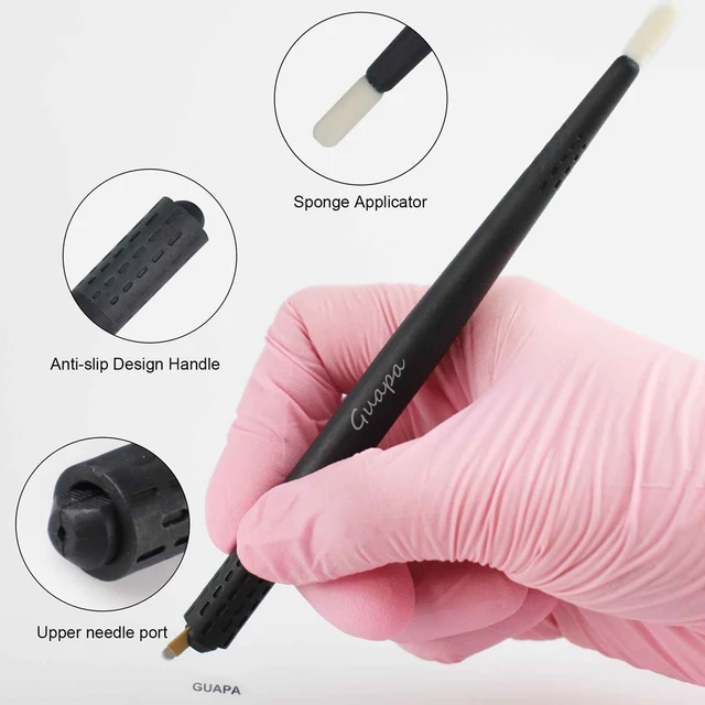 Permanent Makeup Suppliers Eccentric Microblading Pens Biodegradable Universal Holder Hand Tool Allows Shading Needles