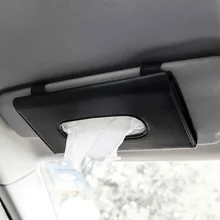 

Car Sunshade Tissue Bag Leather Car New Creative Sunroof Hanging Seat Car Drawer Box