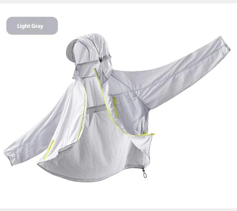Lightweight Hooded Hiking Jacket with Packable Outdoor Design