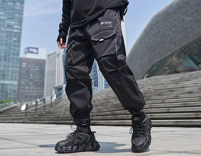 slim fit cargo pants Hop Hip Multi-pocket Function Cargo Pants Mens Oversized Joggers Pants Men Trousers Streetwear Tactical Clothing plus size cargo pants