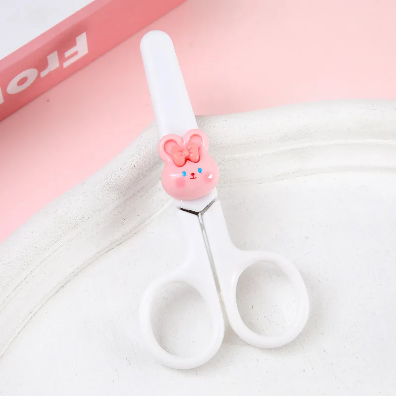 Cartoon Animal Safety Round Head Plastic Mini Scissors Kids Paper Cutting  Tool Student Creative Stationery School Office Supply - AliExpress