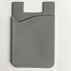 1pc Silicone Mobile Phone Back Card Holder Wallet Stick On Adhesive Cash ID Soft Adhesive Phone Card Holder Cover Wallets 2