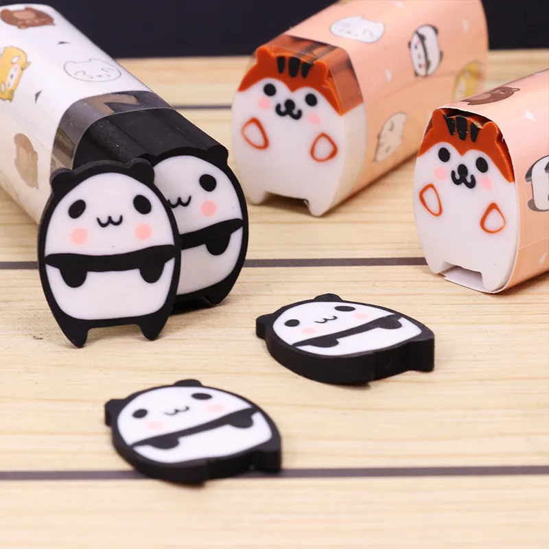 1 Piece Lytwtw's Stationery Animals Cat School Supplies Lovely Rubber Creative Novelty Kid Gifts Pencil Eraser pencil eraser eraser pen retractable eraser kneadable eraser eraser refillable pen biscuit eraser plasticine eraser