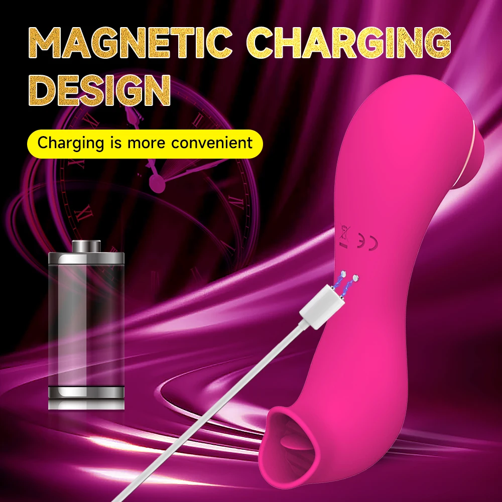 Powerful 2 in 1 Sucking Vibrator for Women Nipple Clit Stimulator Vagina Massager Oral Vacuum Female Masturbator Adult Sex Toys