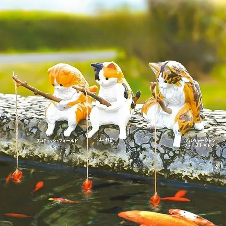釣り用のかわいい魚の形をした置物,漁師の置物,ロッド