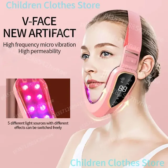 LED Photon Therapy Facial Slimming Vibration Massager Facial Lifting Device Facial Heated Double Chin V Face Vibration Massager 1 LED Photon Therapy Facial Slimming Vibration Massager Facial Lifting Device Facial Heated Double Chin V Face Vibration Massager 1