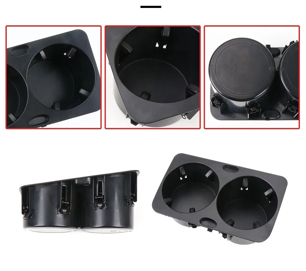 For Volkswagen Magotan B6 B7 Car Console Storage Tray Cover Rear Sliding Shutters Water Cup Holder For 2007-2015 3C0862834