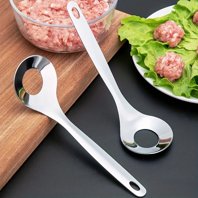 One Non-Stick Meatball Spoon,Long Handle Non-Stick Meatball Spoon,Kitchen Utensils,Suitable for Home and Restaurant Use