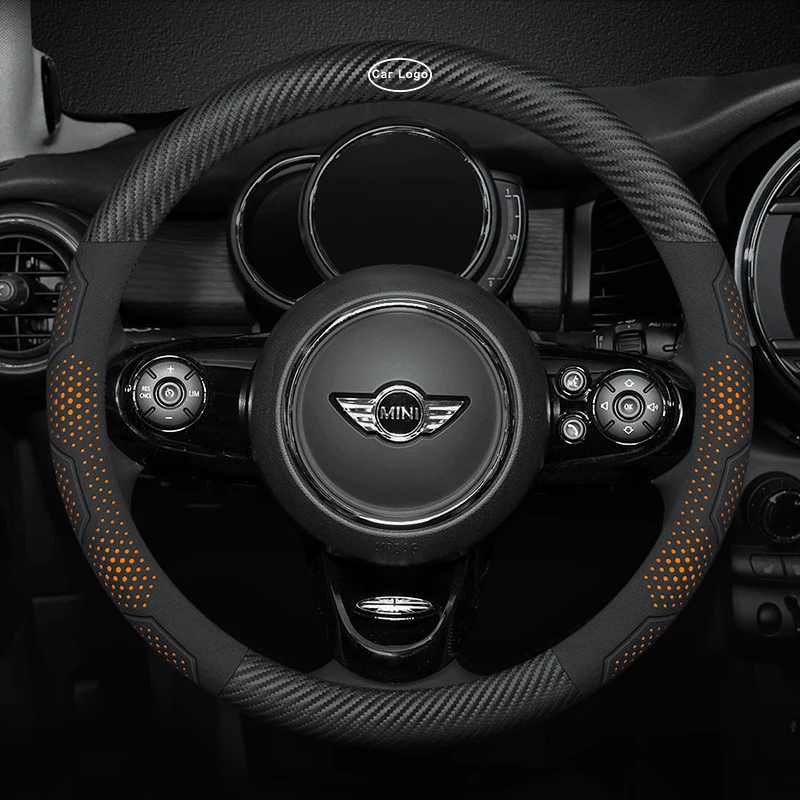 

Car Steering Wheel Cover For MINI CooperS John-Cooperworks F54 F55 F56 F57 R50 R51 R52 R53 R54 R55 R56 R57 R58 R59 R60 R61 R62