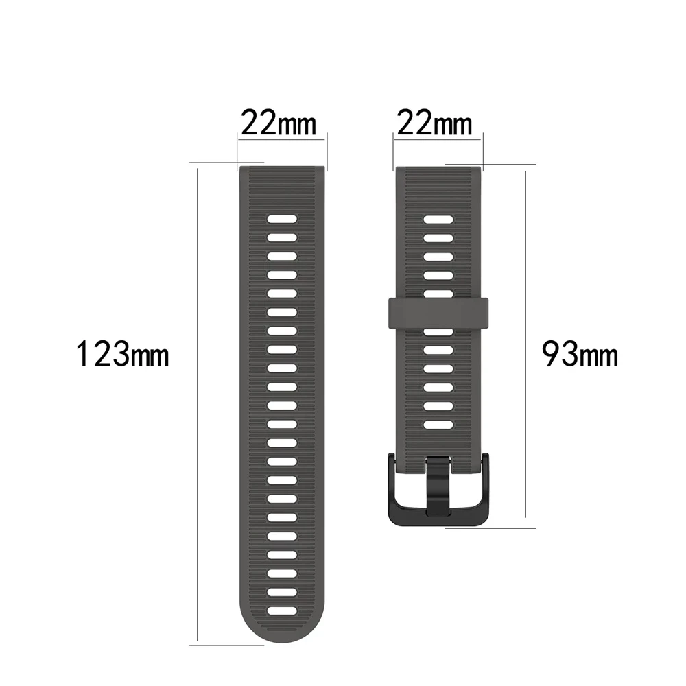 Sports Silicone Replacement Bracelet - 22mm Strap