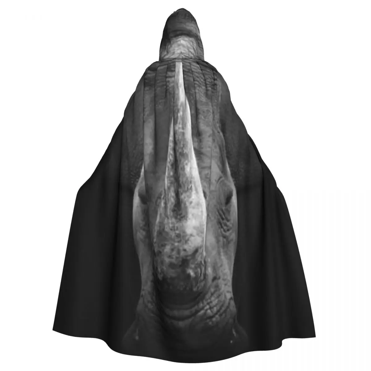 

Adult Cloak Cape Hooded Rhino Medieval Costume Witch Wicca Vampire Elf Purim Carnival Party