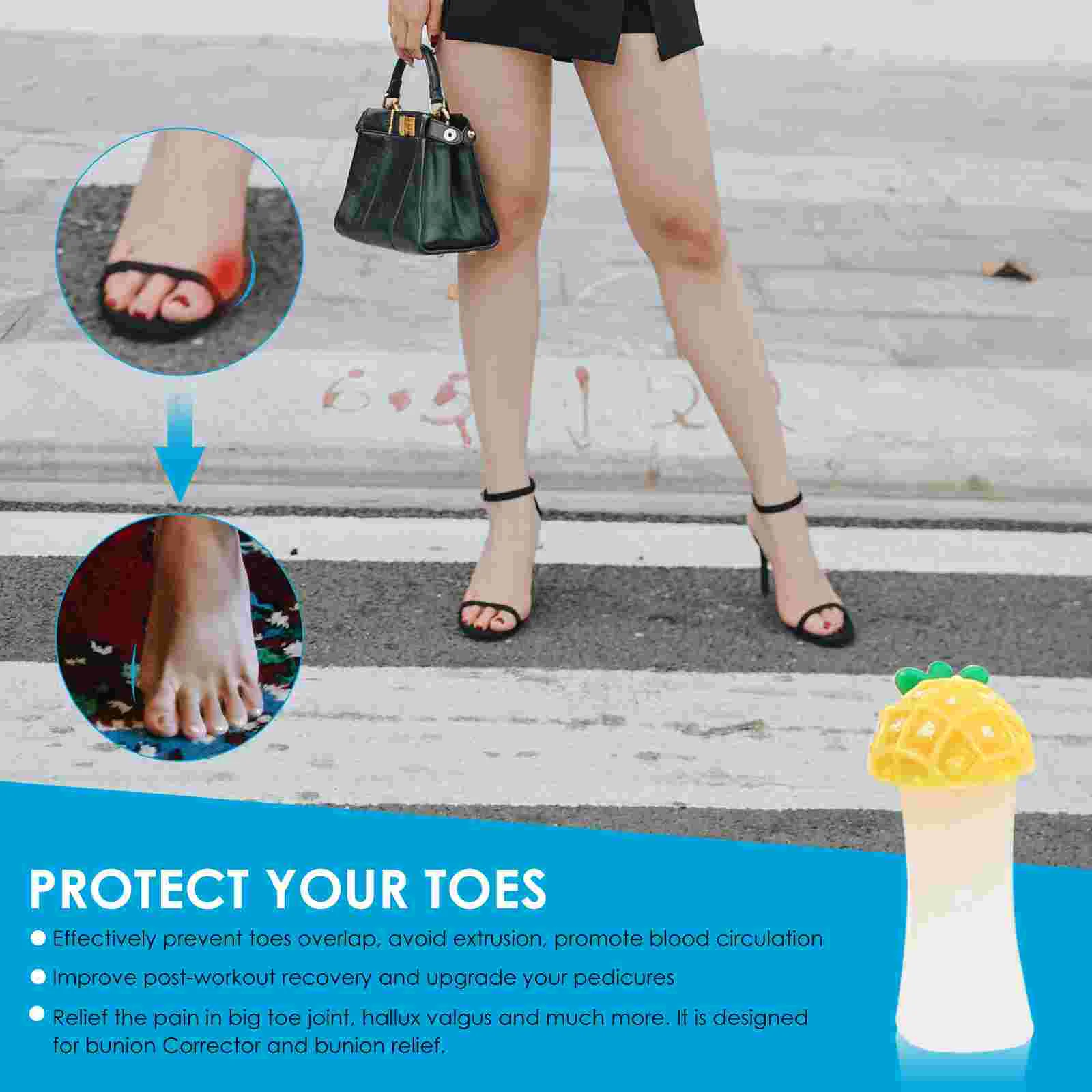 24 Pcs Splitter Nail Toe Separator Toddler Gel Polish Silica Separators for Cute