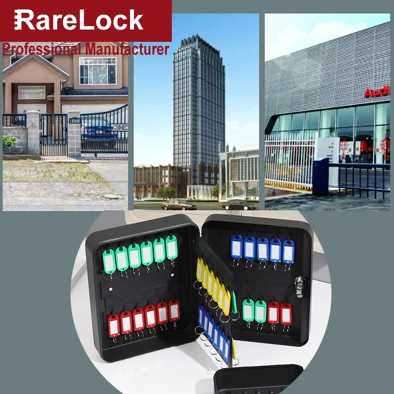 Safe Key Storage Box Combination Cabinet 3 Digital Password for Home Office Hotel Key Security Rarelock MS441 G1 key safe box