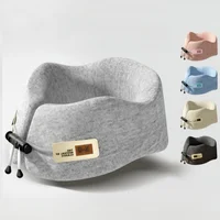 Portable Memory Foam Travel Pillow U-Shaped Ergonomic Neck Support For Airplane Car Office Nap Sleeping Headrest Soft Cushion 1
