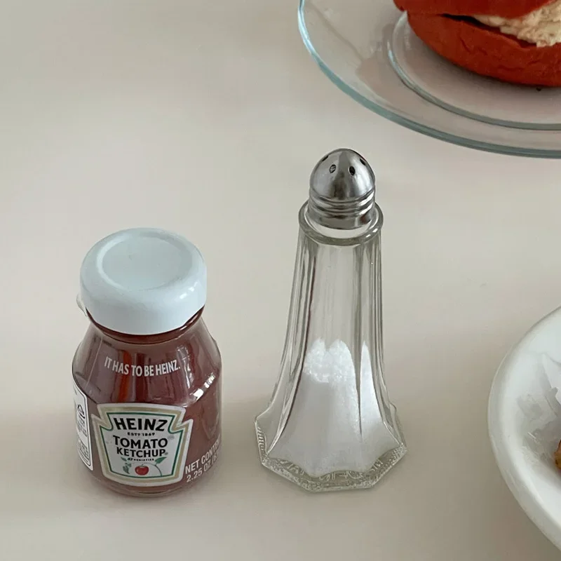 Seasoning Jar Spices Bottle Small Glass Seasoning Bottle Pepper Bottle Condiment Bottles Spice Bottles Salt Jar Spice Container Kitchen Storage Organizer